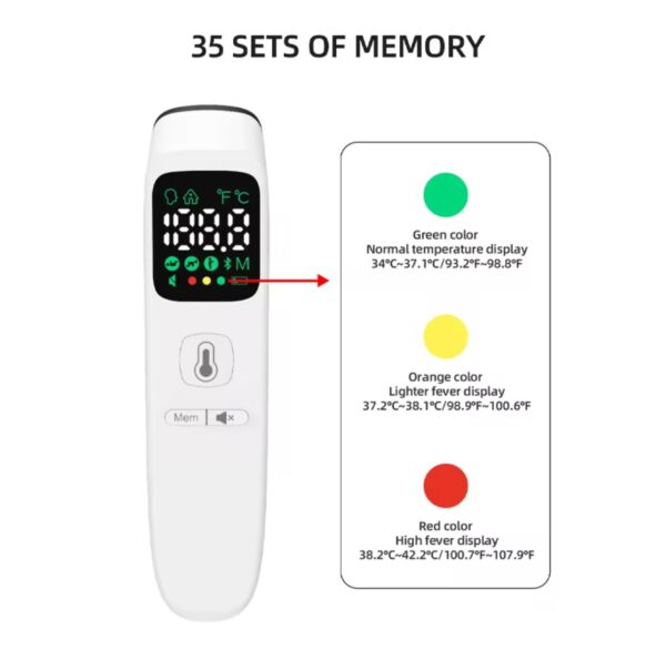CE Approved Digital Infrared Forehead Thermometer – Non-Contact Fever Measurement - Image 4